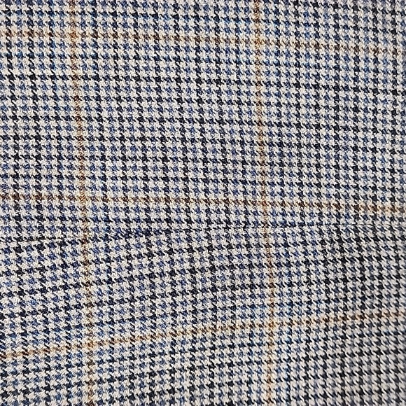 Ralph Lauren Suit Jacket 2 Button Wool/Silk Blazer Houndstooth Coat size 44R - Picture 3 of 12